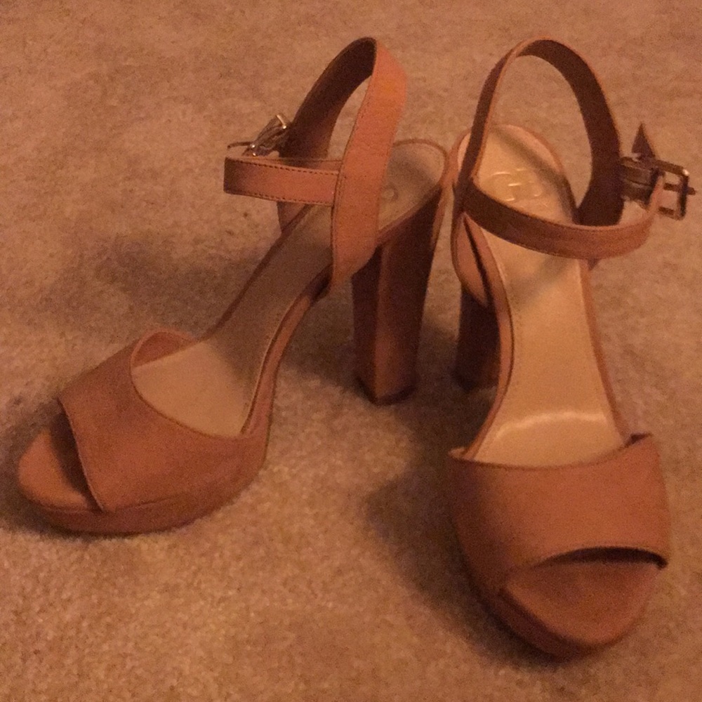 Swede nude heels